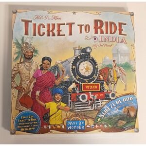 Ticket To Ride: India + Switzerland. Map Collection Volume 2. Days Of Wonder New